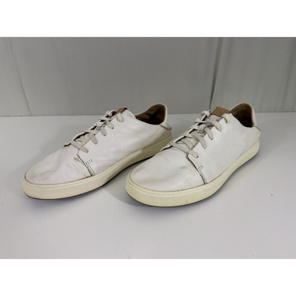 OluKai Lae\'Ahi Li\'Ili White Leather Lace Up Casual Drop Heel Shoes Sz 41 W11 M8 main image 13